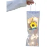 Sunflower bouquets special transparent packaging bags, moisture-proof, fresh-keeping, thickened, environmentally friendly and sealable Item Picture